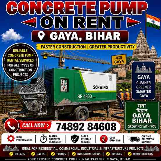 Concrete Pump on Rent in Gaya